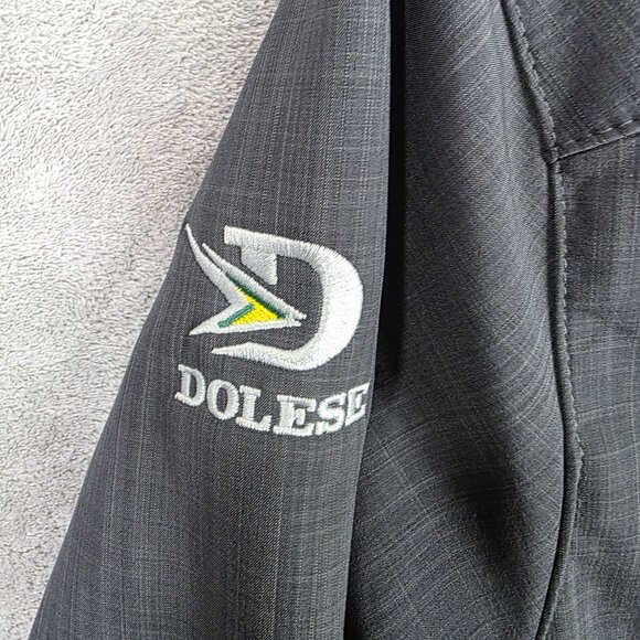 Mens Eddie Bauer Gray Full Zip Jacket 100% Polyester Dolese Fleece Lining XL - Picture 3 of 10